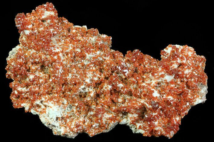 Ruby Red Vanadinite Crystals on Pink Barite - Morocco #82382